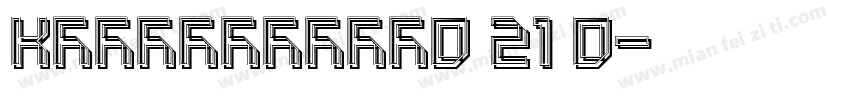 KSRHSYCOSY0 21 0字体转换